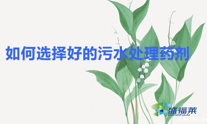 如何选择好的韦德国际bv1946(挑选净水剂的方法)