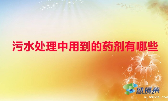 污水处理中用到的药剂有哪些(韦德国际bv1946一览表)