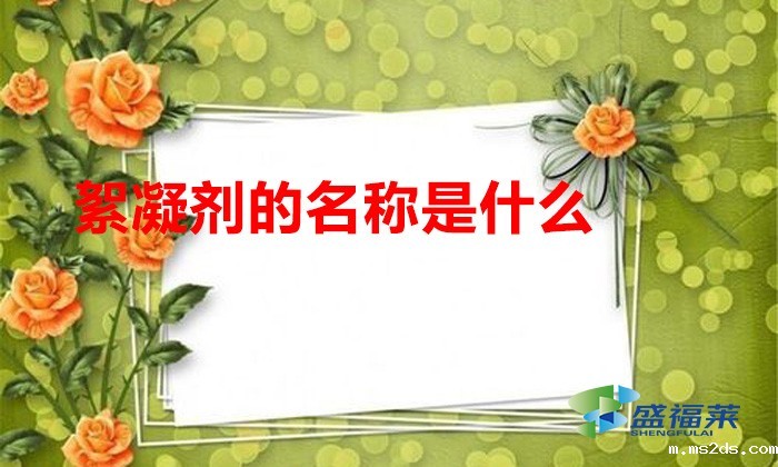 絮凝剂的名称是什么