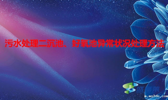 污水处理二沉池、好氧池异常状况处理方法
