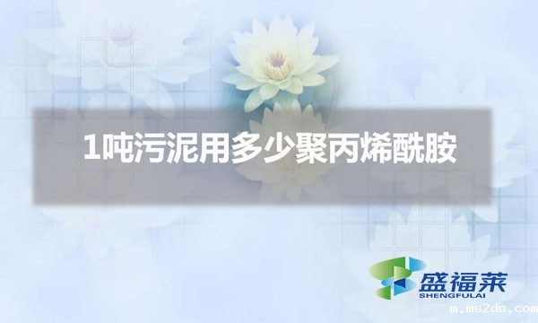 1吨污泥用多少聚丙烯酰胺(处理污泥用聚丙烯酰胺的用量)