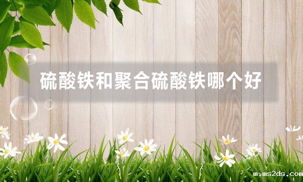 硫酸铁和聚合硫酸铁哪个好(硫酸铁与聚合硫酸铁的优势)