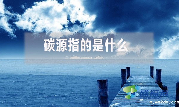 碳源指的是什么?