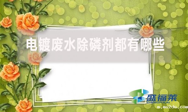 电镀废水除磷剂都有哪些,具体什么配方和使用流程?