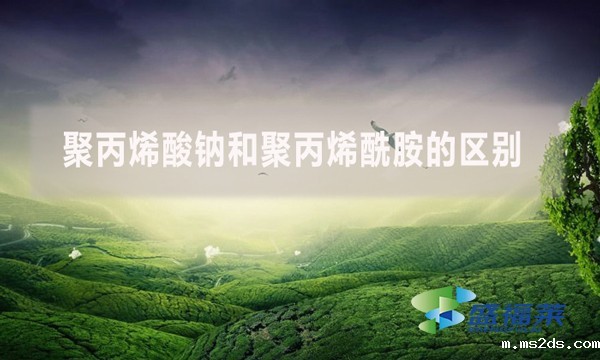 聚丙烯酸钠和聚丙烯酰胺的区别?