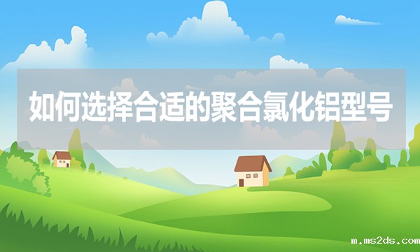 如何选择合适的聚合氯化铝型号？