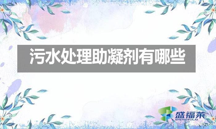 污水处理助凝剂有哪些？