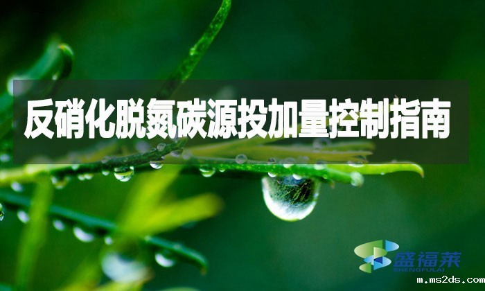 反硝化脱氮碳源投加量控制指南