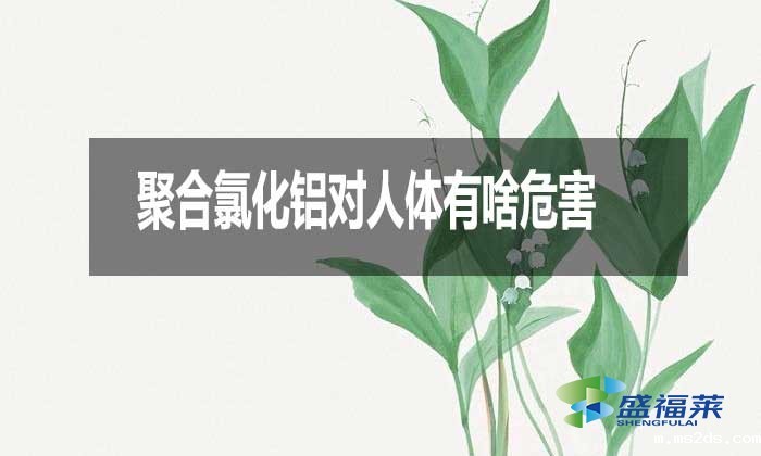 聚合氯化铝对人体有啥危害？